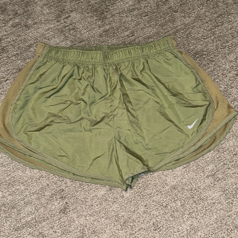 Nike Women's Olive Green Running Shorts